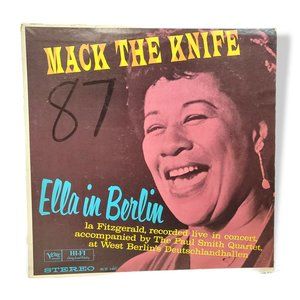 Ella Fitzgerald "Mack The Knife Ella In Berlin" 1960 By Verve Vinyl LP Record
